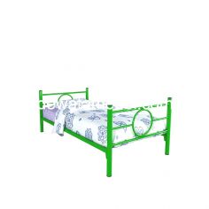 Steel Bed Frame Size 90 - Orbitrend RING-O / Green/Violet/Orange